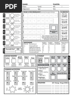 Kult Character Sheet | PDF