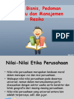 Pertemuan 5. Etika Bisnis Pedoman Perilaku Dan Manajemen Resiko