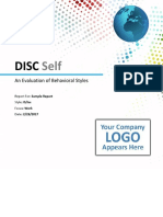 Disc Self Sample Report