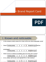 Employer Brand Report Card