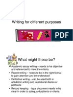 Writing For Different Purposes-1