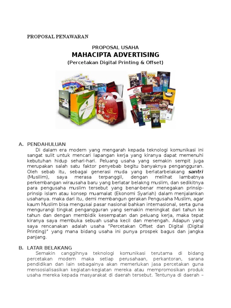 Proposal Percetakan 2