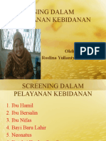 Pertemuan 9 Screening Dalam Pelayanan Kebidanan