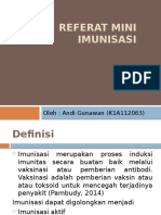 Referat Mini - Imunisasi