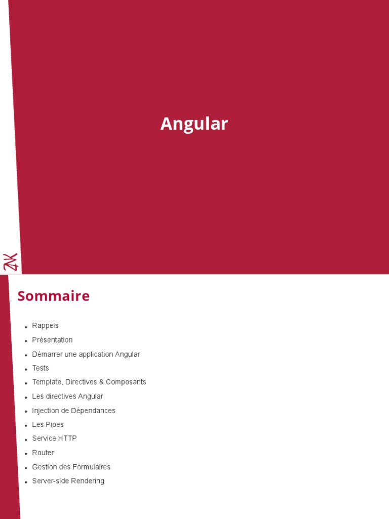 Angular2 Cours | PDF | JavaScript | Génie logiciel
