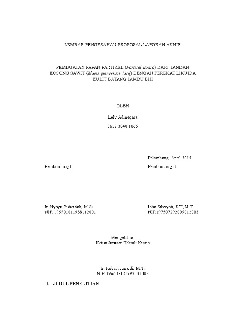 Proposal Halaman Pengesahan Guru Paud