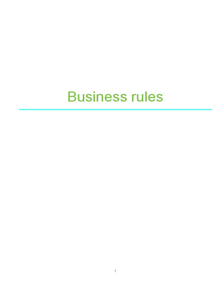 EasyVista Business Rules Overview | PDF | Sql | Databases