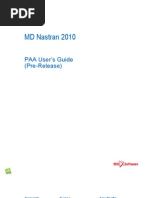 MD Nastran 2010 PAA User's Guide (Pre-Release)