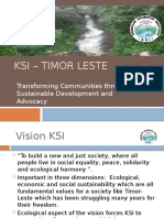 KSI - Timor-Leste: Transforming Communities Through Sustainable Development and Advocacy