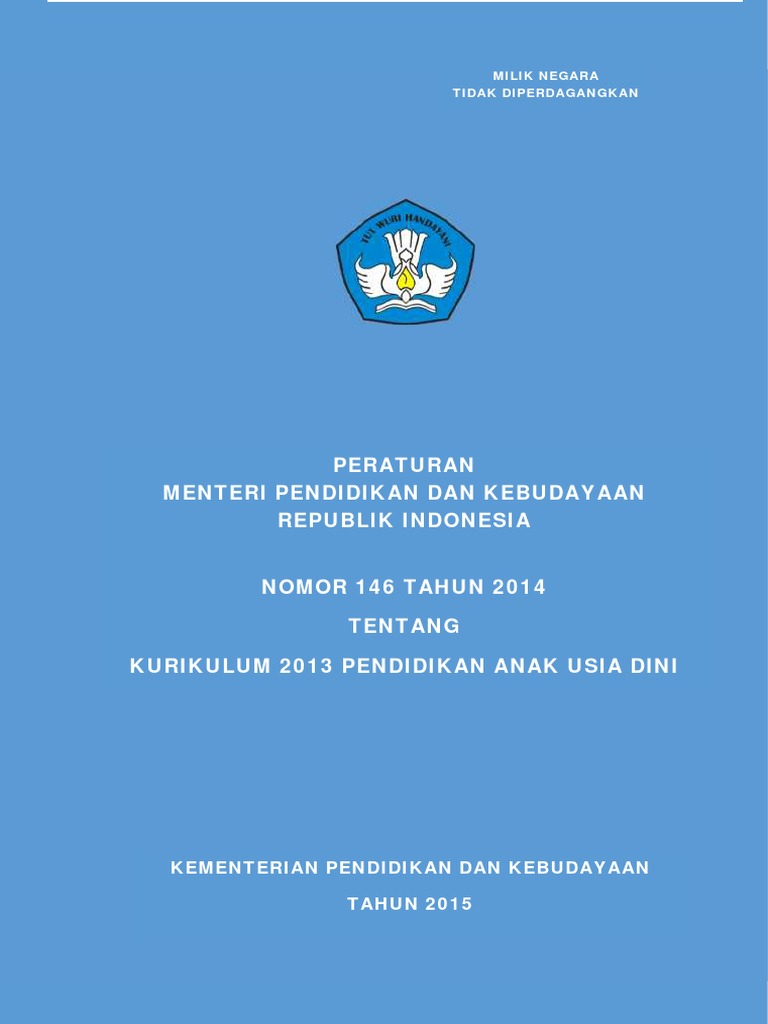 Permendikbud 146 Tahun 2014pdf