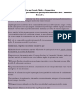 Por Una Escuela Pública y Democrática