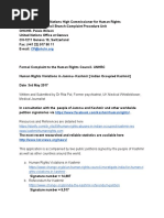 Download Formal Complaint to the Human Rights Council Against India by Rita Pal SN347190358 doc pdf