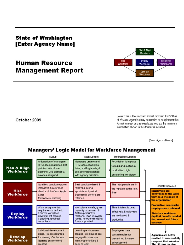 Washington HR Management Report 2009 | PDF | Human Resource Management ...