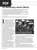 On Democracy Versus Liberty February 2011