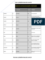 E-Book de Comandos e Atalhos - AutoCAD Português e Inglês PDF