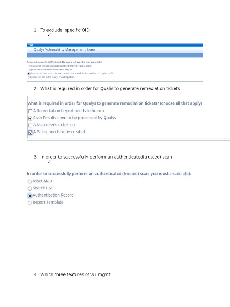 To Exclude Specific QID | PDF