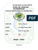 Nuevo Régimen Unico Simplificado - Trabajo Prácticas