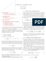 Introduction to Asymptotic Series