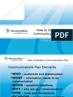 Develop A Communications Plan