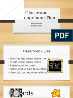 Classroom Management Plan