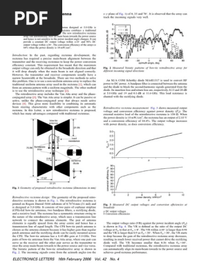 Bow-tie Retrodirective Rectenna