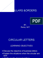 Circulars and Orders