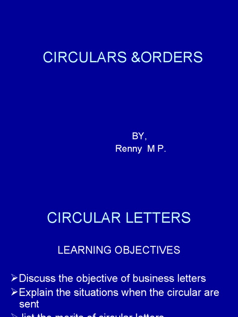 Circulars and Orders | PDF | Prices | Business