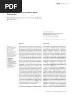 Versão brasileira do Fear Avoidance Beliefs Questionnaire