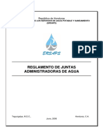 Reglamento Juntas Administradoras de Agua