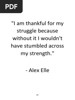 I Am Thankful for My Struggle