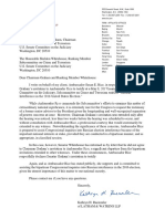 Kathryn H. Ruemmler, Esq. LATHARM & WATKINS LLP letter to Chairman, Lindsey Graham & Ranking Member Sheldon Whitehouse, Subcommittee on Crime and Terrorism on behalf ofSusan Rice dated 05/03/2017