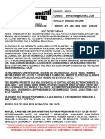 Informe de Diagnostico Daewwo Tacuma