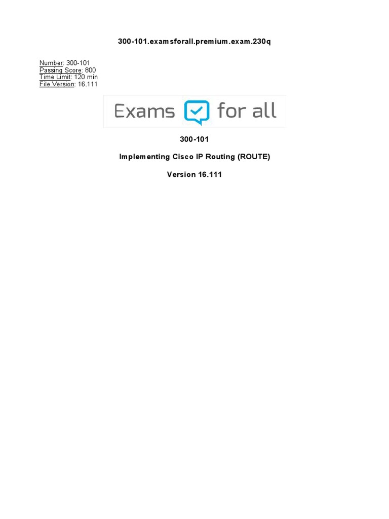 230q File PDF | PDF | Transmission Control Protocol | I Pv6