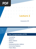 Download PR Lecture 2 Components of Public Relations by arlynne SN3472251 doc pdf