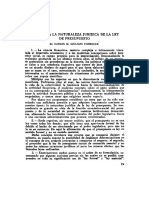 En Torno La Naturaleza Juridica de La Ley de Presupuesto