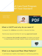 Child and Adult Care Food Program Cacfp Guidelines