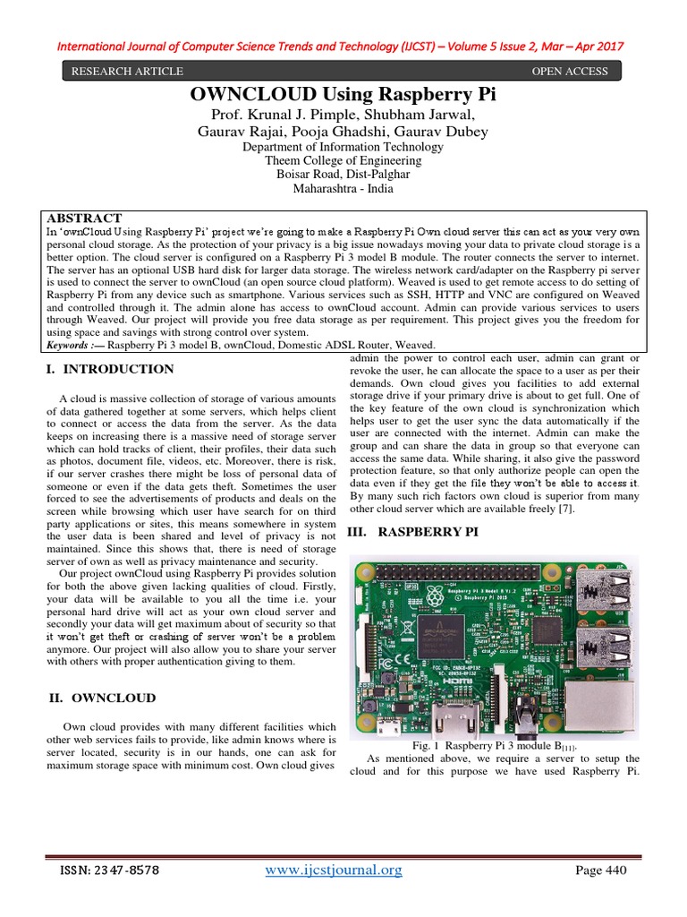 Raspberry Pi OwnCloud Server Setup | PDF | Cloud Computing | Server ...