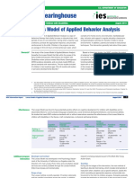 What Works Clearinghouse: Lovaas Model of Applied Behavior Analysis