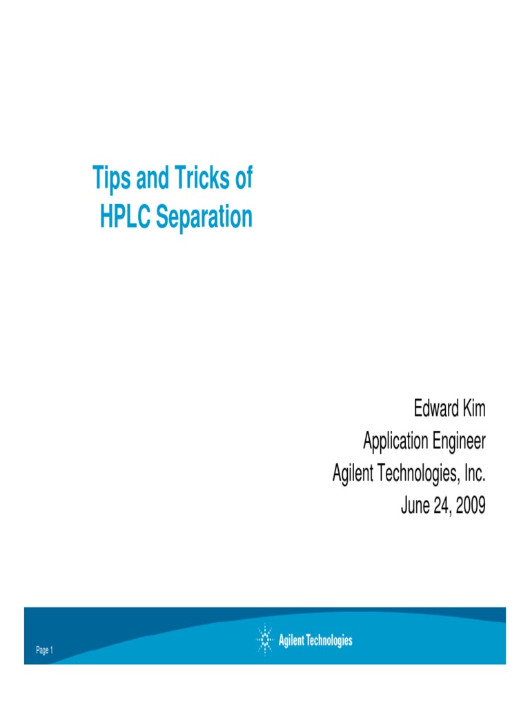 HPLC Column Troubleshooting Guide | PDF | High Performance Liquid ...