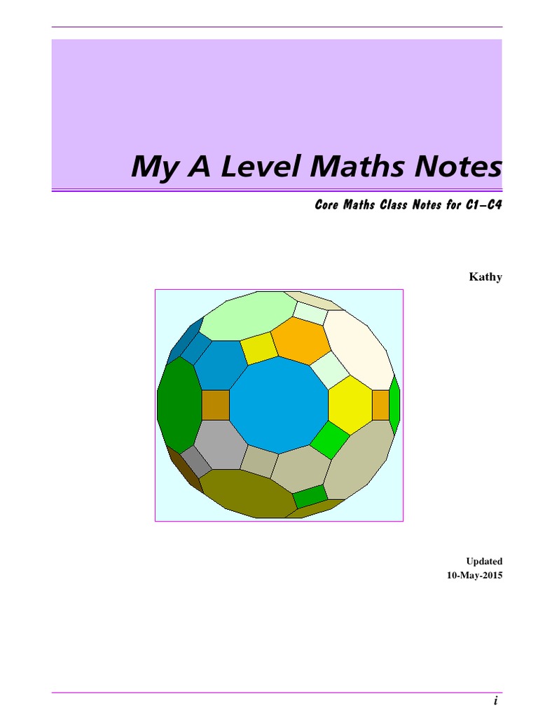 ALevelCore1 4v8Fbb Abcd | PDF | Quadratic Equation | Derivative