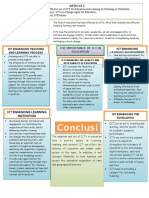 Conclusi: Ict Enhancing Learning Environment Ict Enhancing Teaching and Learning Process