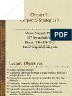 Corporate Strategies Chapter 7