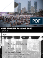 ONE MONTH Festival 2017