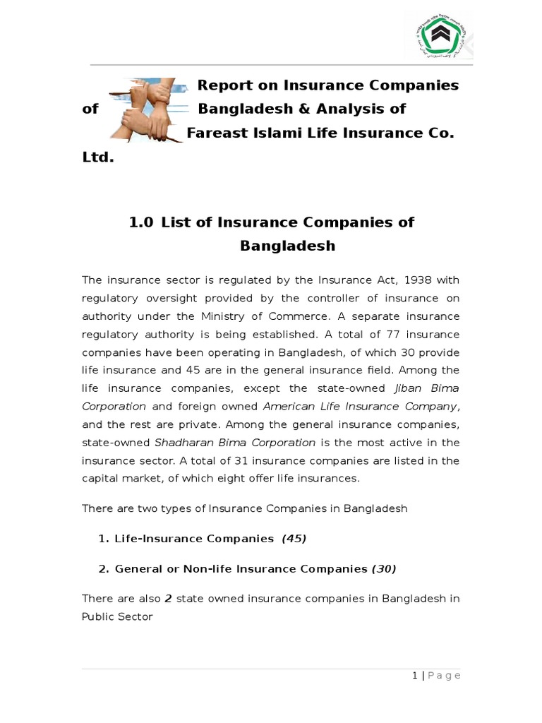 Report on insurance company operating in Bangladesh Insurance Investing