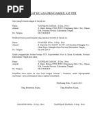 Surat Kuasa Pengambilan Str