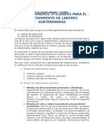 Equipos Mineros Utilizados para El Sostenimiento de Labores Subterraneas