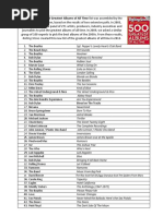 500 Greatest Albums Pdf The Beatles Bob Dylan