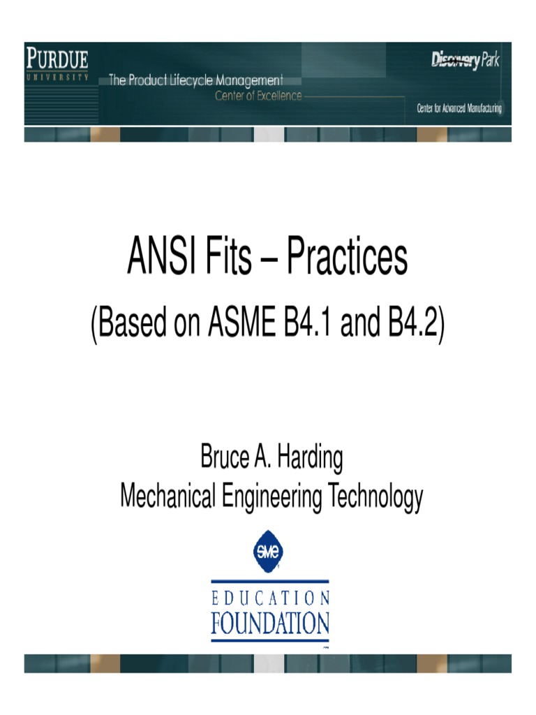 ANSI Table of Fits PDF | PDF | Engineering Tolerance | Mechanical ...