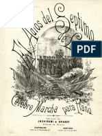 Partitura de La Marcha Adios Al Septimo de Linea Celebre Marcha para Piano PDF