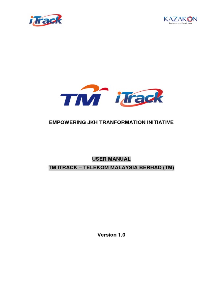 TM iTrack User Manual Overview | PDF | Login | Email